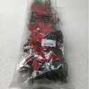 Hotop 6 Pcs Christmas Artificial Poinsettias Florals 19.6 Inch Large Christmas Poinsettia Decorations Red Green Christmas Flower Picks Stem for Christmas Tree Ornament Wreath DIY Xmas Party Decor