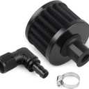 12mm Fuel Cell Breather/Vent Air Filter 8AN Female 90 Degree Fitting Kit