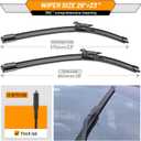 AUTOBOO 26"+23" Windshield Wiper Blade for Toyota Tundra 2007-2021 Sequoia 2008-2020 2021 2022-Original Replacement Factory Quality
