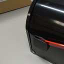 Post Mount Mailbox with Durable Aluminium Flag - Medium Capacity, Black, Galvanized Steel - 6.92 in. W x 8.87in. H x 20.05 in. L - Heavy Duty Metal Mailbox Powder-Coated