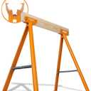 BORA Jobhorse Saw Horses 2 Pack of Leg Brackets (Builds 1 Saw Horse) - 1000 lb Capacity Heavy Duty Steel Saw Horse Brackets 2x4 - Stable on Any Terrain for Quick Setup Woodworking & DIY Tools PM-3310