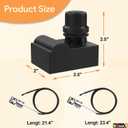 BQMAX G511-0055-W1 Ignition for Charbroil Grill Ignitor Replacement Kit, Electronic Ignition Module and 2 Push Grill Igniters Button with Wires for Charbroil Surefire Ignition Systems, 4 Outlets