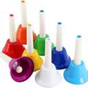 Eastrock Handbells, Hand Bells Set 8 Note Musical Bells for Adults, Used for Festival, Church Chorus, Wedding, Party