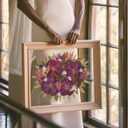 Large Floating Frame for Pressed Flowers Frame 16x20 Shadowbox Frames Red Oak Wood Floating Picture Frame Double Glass Picture Frame For Press Flowers Frames, 16x20/UV Crystal Glass