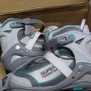 Women's Adjustable Inline Skate, Roller Skates Blades for Female Adults (Large-Women 5-8, Cyan)