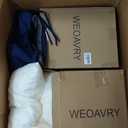 Outdoor Patio Chair Cushions 22x22 Inch, Waterproof Cushions for Deep Seat Patio Furniture, Replacement Cushion for Outdoor Furniture (Blue)