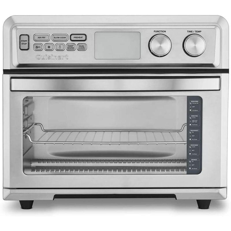 Cuisinart Air Fryer Toaster Oven with Extra-Large Capacity, 1800W Stainless Steel Oven with Digital Display, Bake, Broil, Roast & Air Fry Options, Adjustable Temperature, TOA-95NAS