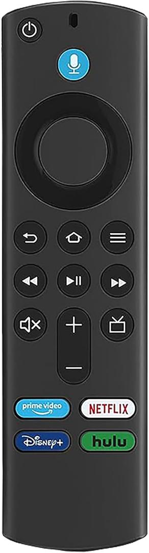L5B83G Voice Replacement Remote Control with Voice Function (3rd Gen) - Perfectly Designed for Amazon TV Stick (2nd Gen, 3rd Gen, Lite, 4K), Fire TV Cube (1st Gen & 2nd Gen), and Amazon TV Stick (one)