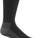 At Work Crew 3-Pack Cotton Socks (X-Large, Black)