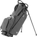 KVV Lightweight Golf Stand Bag with 7 Way Full-Length Dividers, 5 Zippered Pockets, Automatically Adjustable Dual Straps，Elegant Design