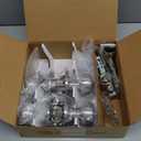 Copper Creek Privacy Interior Door Knob – ANSI Grade-2Certified, Modern Heavy Duty Handle, Easy Install and Reversible for Bedroom, Bathroom & Closets – Satin Stainless (2Pack)