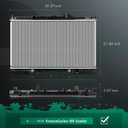 SCITOO 2443 Radiator AT Radiator Fit 2002-2006 for Honda for CR-V 2.4L 2003-2006 for Honda for Element 2.4L
