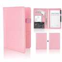 (2 Pack of) Server Book for Waitress and Waiter  VNKI 8 Pockets PU Leather Waitress Book Organizer  Cute Server Book, Guest Checks Book Holder Money Pocket Fit Server Apron (Pink)