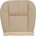Priprilod Tan Leather Driver or Passenger Side Bottom Replacement Seat Cover Compatible with Chevy Silverado Tahoe Suburban Avalanche GMC Sierra Yukon XL 2007 2008 2009 2010 2011 2012 2013 2014