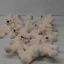 MorisMos 10Pcs Teddy Bears Bulk Baby Shower, 14inch Cute Teddy Bear Stuffed Animals Plush, Small Stuffed Bears on Centerpiece Baby Shower, White
