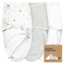 Baby Swaddle Sleep Sacks with Zipper - 3-Pack Swaddles for Newborns 0-3 Months, Infant, Baby Girls, Boys, Soft & Durable Newborn Sleep Sack, Easy Diaper Change Swaddling Blanket (Forest, OS)