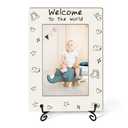 3 x TNVDFNBR Welcome to The World Baby Photo Frame with Iron Stand, New Mom Expecting Parents to Be Keepsake Gifts, Newborn Picture Frame for Tabletop or Desktop Display