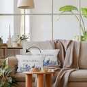 Inspirational Hydrangea Floral Throw Pillow Covers 16x24, Live Life in Full Bloom Cottagecore Flower Decorative Pillow Covers for Home Bedroom, Inspirational Gifts Accent Pillows Cover Pillowcases