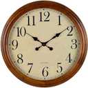 24-Inch Wood Silent Non-Ticking Battery Operated Decorative Wall Clock Brown, Size: X-Large, 
Special Feature	Silent Clock
Product Dimensions	1.9"W x 24"H
