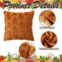 2 Pcs Christmas Gingerbread Man Throw Pillow Covers 18x18 Inch Double Sided Gingerbread Man Christmas Decorations Outdoor Winter Holiday Xmas Throw Pillow Case for Home Sofa Couch Room Decor