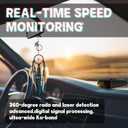 Laser/Radar Detectors for Cars with Led Display, Long Range Detection, Mute Memory, City/Highway Mode Detectors, Ideal Gifts for Car (Black)