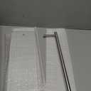 Alise Glass Shelves for Bathroom, 15.7 Inch Floating Glass Shelves for Wall,SUS304 Stainless Steel Floating Shelves for Bathroom, Toilet Room Decoration Brushed Finish GDL400BAR-LS