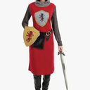 fun shack Medieval Knight Costume Women Joan Of Arc Female Knight Outfit Adult Historical Dress Up Party Wear XL