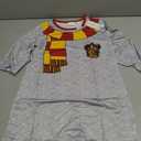 Harry Potter Pajamas Girls Nightgowns Gryffindor Hogwarts Hermione Cosplay Costume Long Sleeves Sleepwear Soft Night Dress for Kids Girls 6-7 Years Light Grey