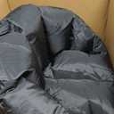 Big Joe Milano Kid's Smartmax Black Beanbag Chair | Polystyrene Bean Filled, Refillable, Nylon Polyester, Safe for Kids Ages 3 and Up, Supports Up to 150 lbs, Black Smartmax, Milano Kid's 