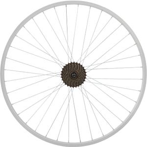 Hiland 26" 27.5" 28" x1.75" Alloy Bike Rim for 1.75 to 2.215 Inch Wide Tire, Front & Back MTB Wheelset with 7 Speed Freewheel, Bolt On Axle, Bicycle Accessories for Adult Bikes