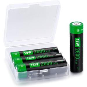 18W Rechargeable Battery case Set Ideal for Flashlights, Headlamps, Doorbells, RC Cars & Outdoor Garden Lights