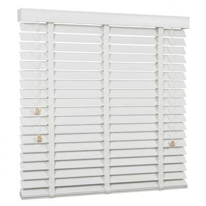 EVOZEN 2" Slats Wood Blinds for Indoor Windows with Classic Valance, Custom Room Darkening Solid Wooden Venetian Horizontal Blinds & Shades for Indoor Windows, Office, Living Room, Bedroom