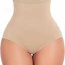 FINETOO Womens Tummy Control Shapewear Underwear High Waisted Seamless Panties Girdle Full Coverage Postpartum Briefs, Size XXXL
