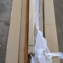 Mellow Naturalista Classic 12 Inch Solid Wood Platform Bed with Wooden Slats, Cal King, Natural Pine