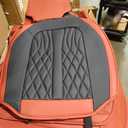 FLORICH Automotive Seat Covers Full Set, Leather Car Seat Protector, Waterproof Seat Covers for Cars, Black and Red Seat Protector Universal Fit Most Vehicles (Red&Black)