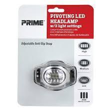 LED Headlamp w/Flood
& Spotlight Settings