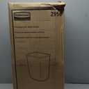 Rubbermaid Commercial Products Wastebasket/Trash Can, 7-Gallon/28-Quart, Gray, Plastic, for Bedroom/Bathroom/Office, Fits Under Desk/Sink/Cabinet, Pack of 12