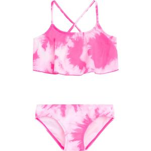 Kanu Surf Girls' Alania Flounce Bikini Beach Sport 2 Piece Swimsuit (14), Beach Girl Pink 