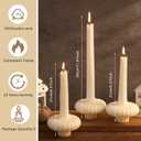 Set of 3 Fall Pumpkin Base Candle, Fall Candle Beautiful Handmade Pumpkin Candles, Thanksgiving Housewarming Gift, Living Rooms, Coffee Table, Halloween Bathroom Decorative(White)