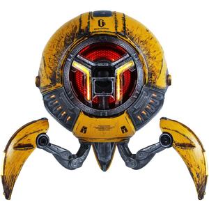 GravaStar Loudspeakers Mars Pro Portable Bluetooth Speaker New Version, Deep Bass Loud Stereo Sound, 15H Playtime, 6 RGB Lights, Dual Pairing, Portable for Home, Outdoors, Party, Camping, Home, Gifts (War Damaged Yellow)