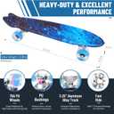 BELEEV 22 inch Skateboards for Kids, Cruiser Skateboard for Beginners Girls Boys Teens Adults, Mini Skateboards Classic Complete Skate Board with Skate T-Tool, Max Load 220 LBS
