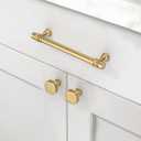 Asidrama 10 Pack 5 Inch(128mm) Champagne Bronze Cabinet Pulls Kitchen Cabinet Handles Champagne Cabinet Drawer Hardware for Cupboard