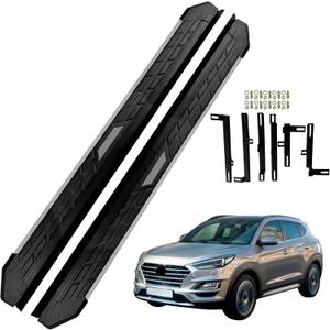 Running Boards Side Pedal Compatible with Hyundai Tucson 2015-2020 Side Steps with Brackets,2PCS Right and Left Side Step Rail Removable Nerf Bars for Hyundai Tucson 2015 2016 2017 2018 2019 2020