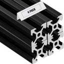 2020 V Aluminum Extrusion, 4PCS 450mm European Standard Anodized Extruded Aluminum Profile Extrusion Linear Rail for 3D Printer and CNC Machine DIY Projects- Black