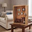 5 Inch Extra Deep Shadow Box Frame, 12x16 Wood for Memorabilia Display