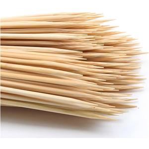 200PCS 12 inch Bamboo Skewers for Wooden Sticks BBQAppetiserFruitCocktailKabobChocolate FountainGrillingKitchenCrafting and Party. =3mm, More Size Choices 12"