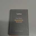 TopMade for Magsafe Wallet with AirTag Holder, Magnetic Card Holder for iPhone 17, iPhone 16/15/14/13/12 Series, Leather Magnetic Wallet with Powerful Magnet, RFID Blocking, Fit 4 Cards, Milky Beige