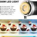 GVM 300W Video Light Kit, Continuous Lighting for Photography with Bowens Mount Softbox&Stand, 2700~7500K,112000Lux@0.5m Studio Light with APP DMX, CRI 97+ Bi-Color 8 Scene Lights for Film Recording