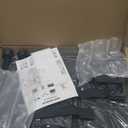 Car Back Seat Tray Table - Stable Foldable Auto Backseat Food Trays Desk for Rear Passenger Road Trip Eating & Work, Multifunctional Adjustable Travel Tray with Phone Drink Holder for Laptop iPad (Black)