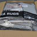 zesthome 8x10 Area Rugs for Living Room,Non-Slip Backing Washable Rugs,Vintage Large Area RugStain Resistant Home Decor Rug (Navy Blue/Red,8'x10')